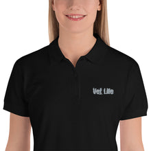 Load image into Gallery viewer, Vet Life Embroidered Womens Polo Shirt