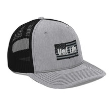 Load image into Gallery viewer, Vet Life Distressed Flag Trucker Cap