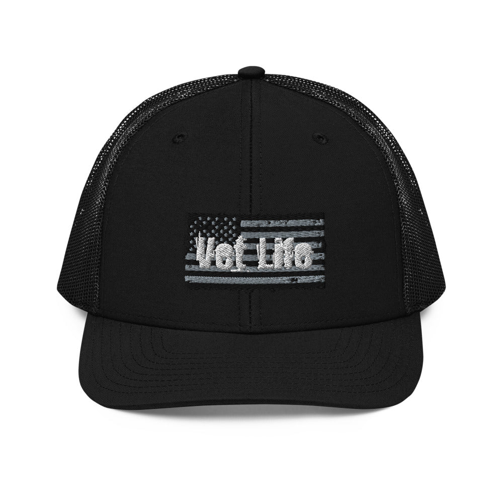 Vet Life Distressed Flag Trucker Cap