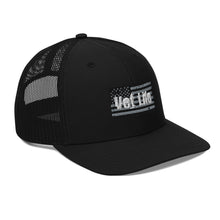 Load image into Gallery viewer, Vet Life Distressed Flag Trucker Cap
