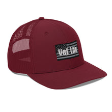 Load image into Gallery viewer, Vet Life Distressed Flag Trucker Cap
