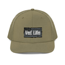 Load image into Gallery viewer, Vet Life Distressed Flag Trucker Cap
