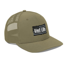 Load image into Gallery viewer, Vet Life Distressed Flag Trucker Cap
